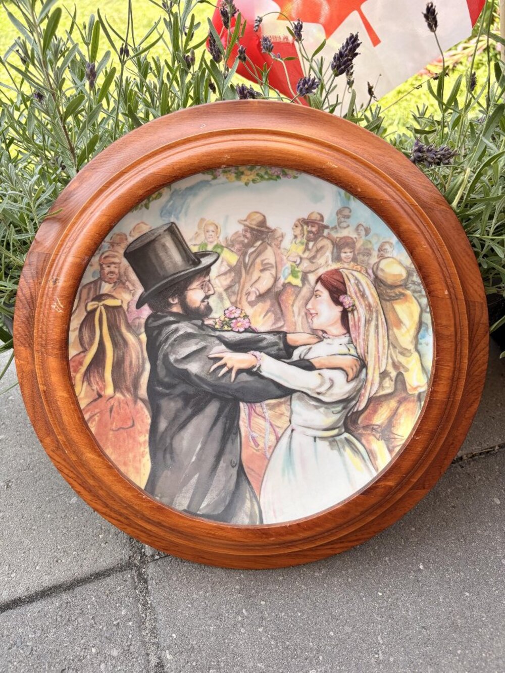 Vintage Fairmont Porcelain Wedding Plate, Fiddler's People Series, Rik Viger